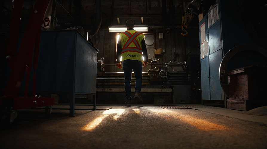 Jobsite staff in workroom
